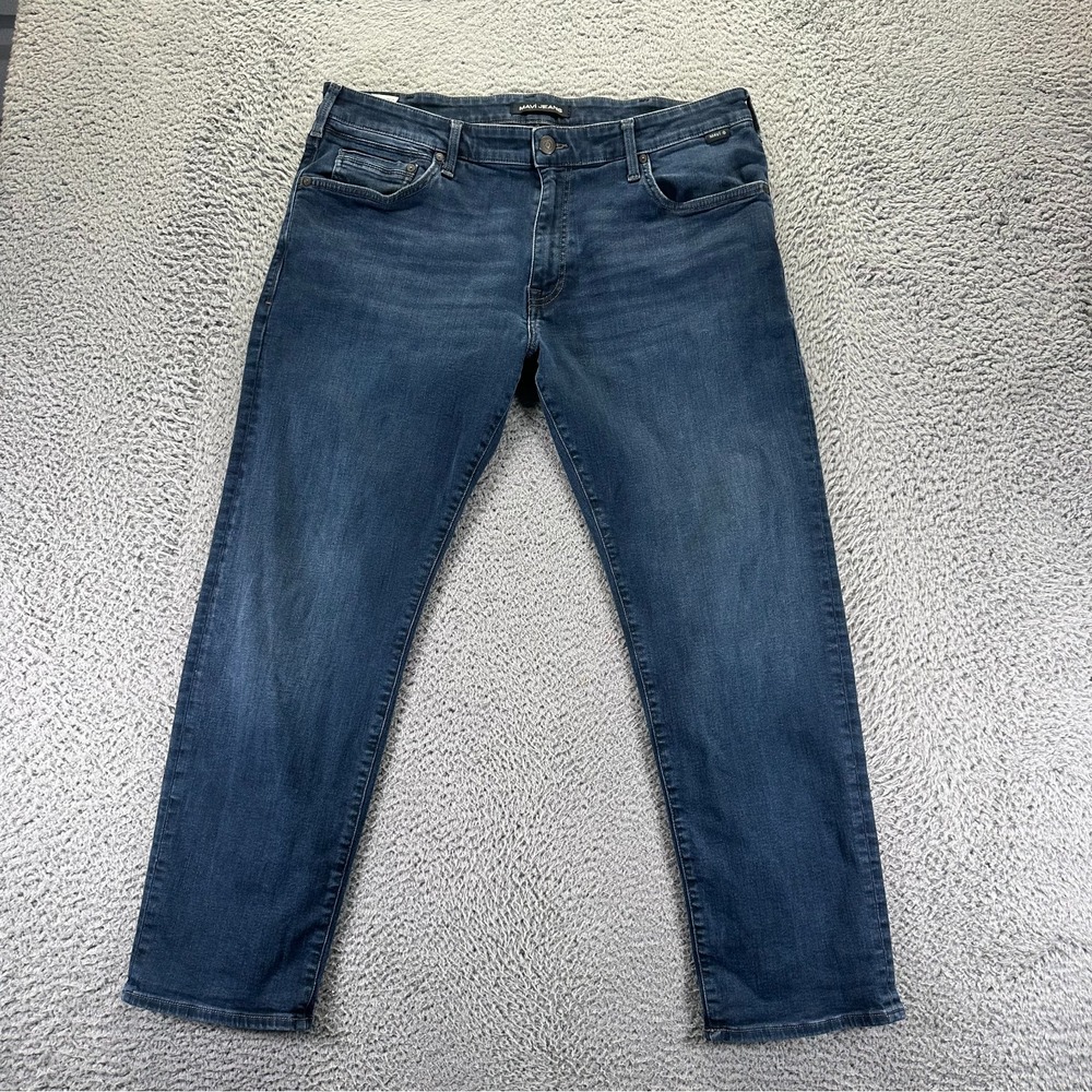 Mavi Jeans Mens 38x29 Blue Cotton Denim Straight Workwear Travel Faded Stretch